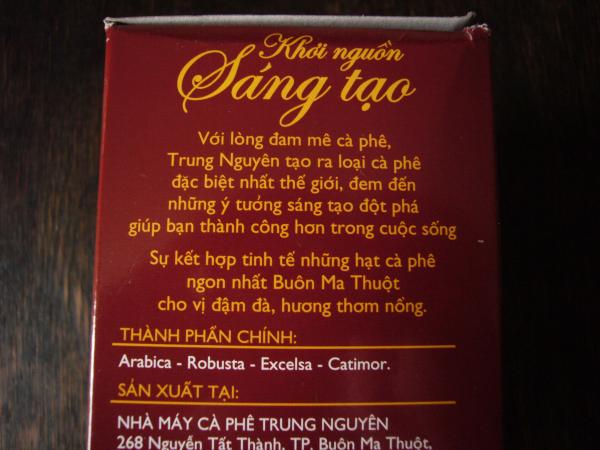 Trung Nguyên - House blend 500g - Vietnam text